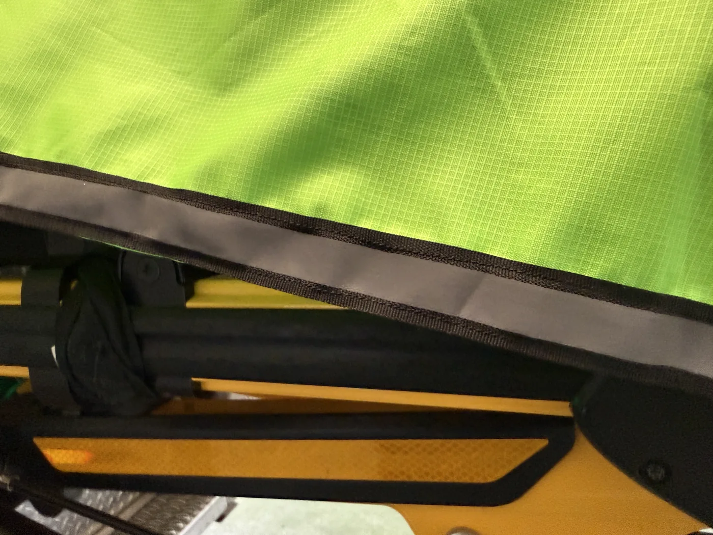 Cover deployed while loading into ambulance